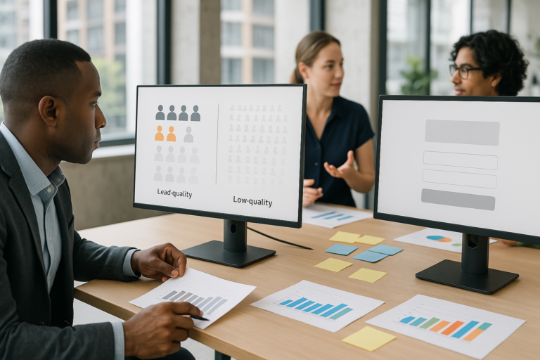 marketer optimising gated content