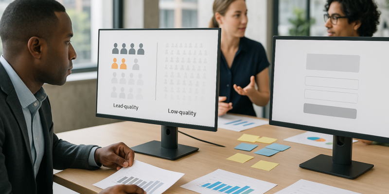 marketer optimising gated content