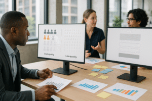 marketer optimising gated content