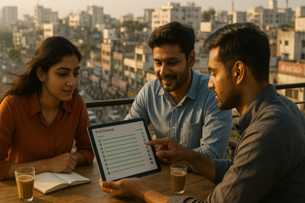 Clean email data dashboard