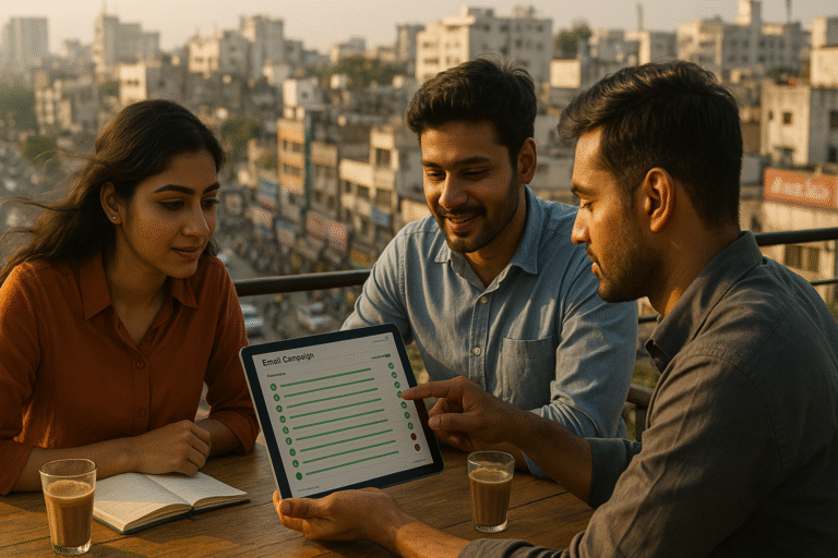 Clean email data dashboard