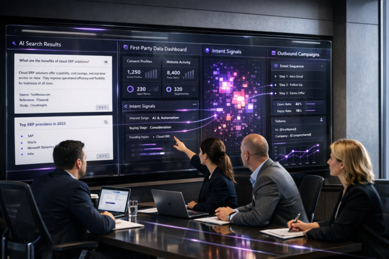 B2B marketing trends 2026: AI search, first-party data, intent signals