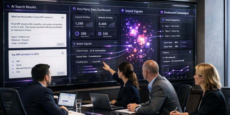 B2B marketing trends 2026: AI search, first-party data, intent signals