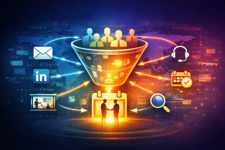 B2B multi-channel outreach strategy for lead generation