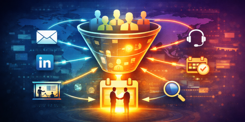 B2B multi-channel outreach strategy for lead generation