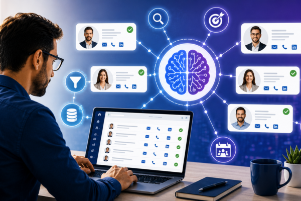AI and human research for building high-quality B2B lead lists
